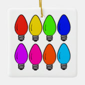 クリスマスヴィンテージ電球セラミックオーナメント セラミックオーナメント (正面)