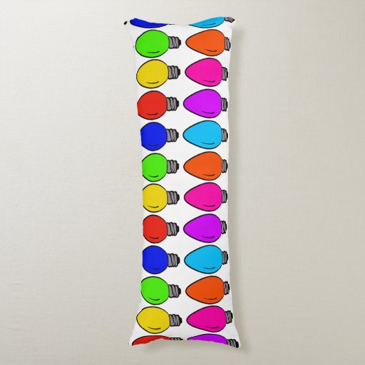 クリスマスヴィンテージ電球体装飾用クッション ボディピロー (正面縦)