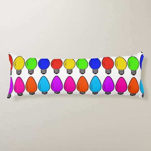 クリスマスヴィンテージ電球体装飾用クッション ボディピロー (正面)