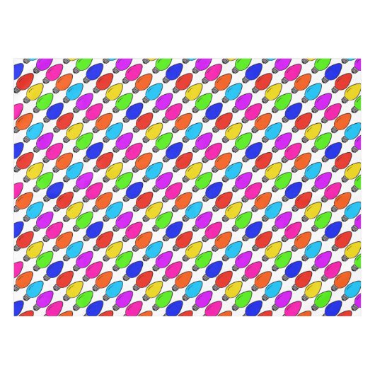 クリスマスヴィンテージ電球 テーブルクロス (正面(横))