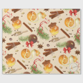 クリスマスヴィンテージ香 ラッピングペーパー (フラット)