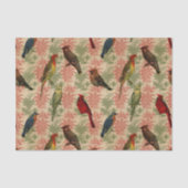 クリスマスヴィンテージ鳥 薄葉紙 (正面)