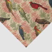 クリスマスヴィンテージ鳥 薄葉紙 (詳細)