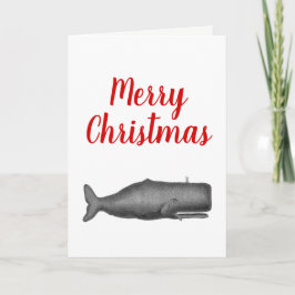 クリスマスヴィンテージ19世紀の様式化されたクジラ#1 N シーズンカード