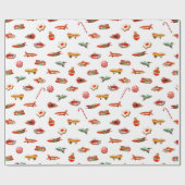 クリスマスヴィンテージSFおもちゃ ラッピングペーパー (フラット)