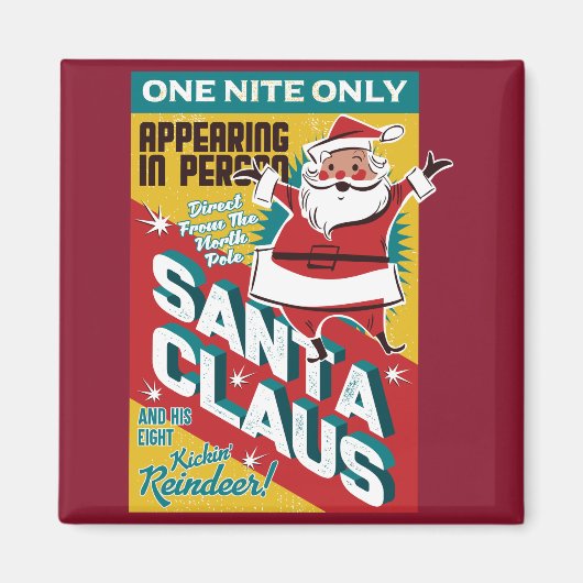 クリスマス一夜だけのサンタクロース マグネット (正面)