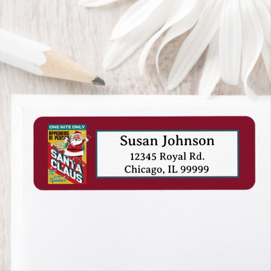 クリスマス一夜だけのサンタクロース ラベル (インサイチュ)
