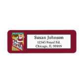 クリスマス一夜だけのサンタクロース ラベル (正面)