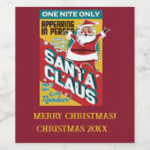 クリスマス一夜だけのサンタクロース ワインラベル (シングルラベル)