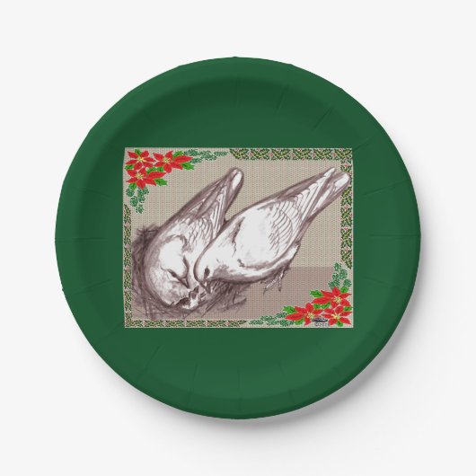 クリスマス一家 ペーパープレート (正面)