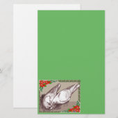 クリスマス一家 便箋 (正面/裏面)