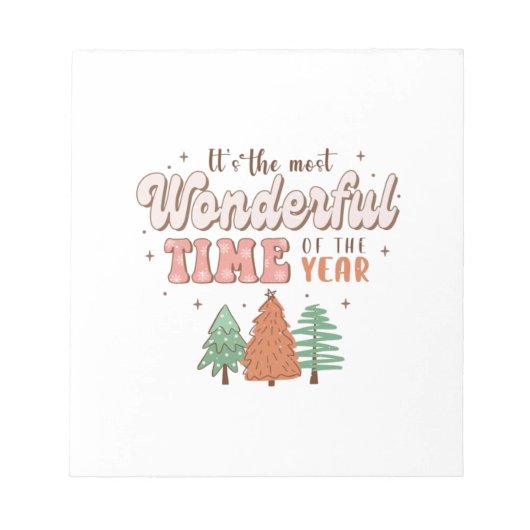 クリスマス一年で最も素晴らしい時だ ノートパッド (正面)