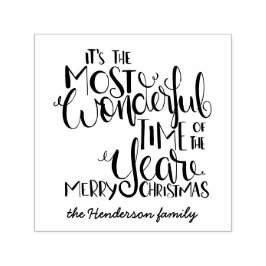 クリスマス一年で最も素晴らしい時期 セルフインキングスタンプ