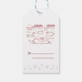 クリスマス七日目/クリスマスプレゼントラベル ギフトタグ (裏面)