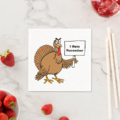 クリスマス七面鳥ジョーク スタンダードカクテルナプキン (インサイチュ)