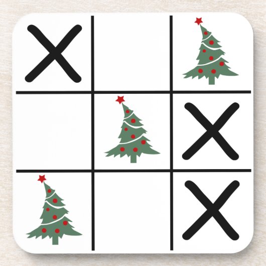 クリスマス三目並べ コースター (正面)