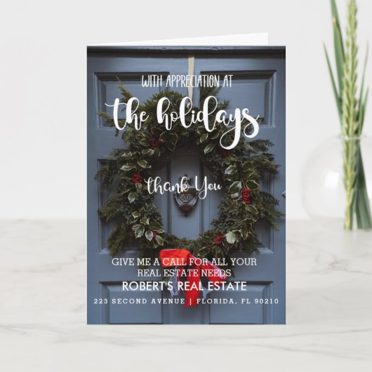 クリスマス不動産会社クリスマスカード カード (正面)