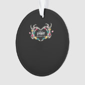 クリスマス不気味のクラシックを持つ オーナメント (正面)