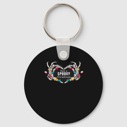 クリスマス不気味のクラシックを持つ キーホルダー (正面)
