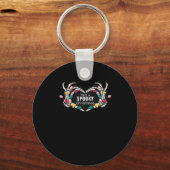 クリスマス不気味のクラシックを持つ キーホルダー (正面)