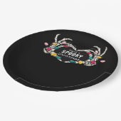 クリスマス不気味のクラシックを持つ ペーパープレート (アングル)