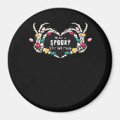 クリスマス不気味のクラシックを持つ マグネット (正面)