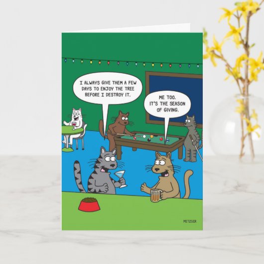 クリスマス与えの楽しい季節 カード (黄色い花)