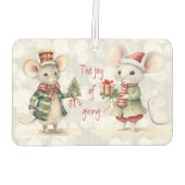 クリスマス与えネズミの喜び カーエアーフレッシュナー (裏面)