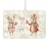 クリスマス与えネズミの喜び カーエアーフレッシュナー (裏面)