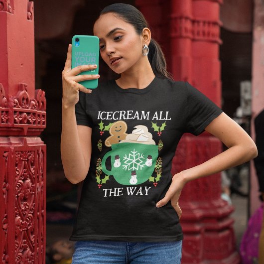 クリスマス中ずっとアイスクリーム Tシャツ