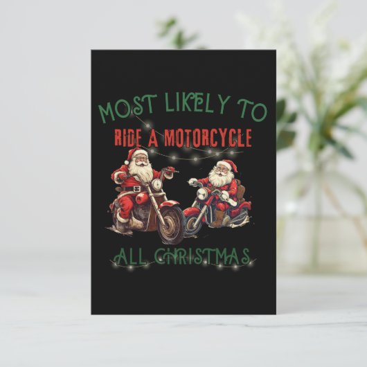 クリスマス中にバイクに乗る可能性が高い! 招待状 (スタンド正面)
