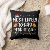 クリスマス中に払う可能性が最も高おもしろいい クッション (ブランケット)