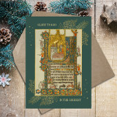 クリスマス中世キリスト教カトリック金ゴールド写真 シーズンカード