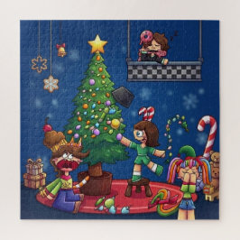 クリスマス中止おもしろチビキャラステッカー ジグソーパズル