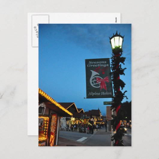 クリスマス主要なSt高山のヘレンGAの郵便はがき シーズンポストカード (正面/裏面)