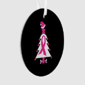 クリスマス乳がん認識度 オーナメント (正面)