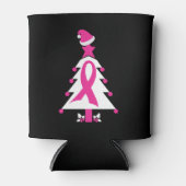 クリスマス乳がん認識度 缶クーラー (正面)