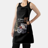 クリスマス予約の猫の冬の準備 エプロン (インサイチュ)