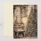 クリスマス事務局 招待状 (正面/裏面)