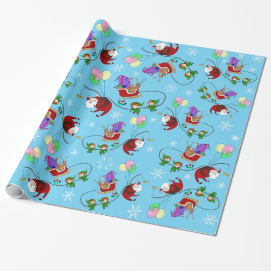 クリスマス交換 ラッピングペーパー (アンロールド)
