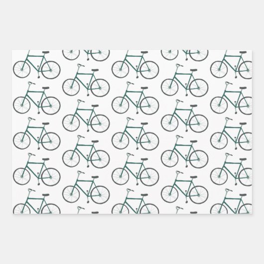 クリスマス交通車トラックバイク品種パック ラッピングペーパーシート (正面3)