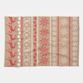 クリスマス人気があるパターン キッチンタオル (横)