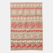 クリスマス人気があるパターン キッチンタオル (縦)