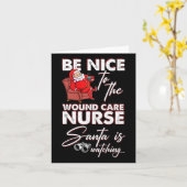 クリスマス介護医療従事者傷口気にナースCh カード (黄色い花)