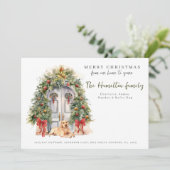 クリスマス付きフロントドア シーズンカード (スタンド正面)