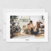 クリスマス付きフロントドア シーズンカード (裏面)