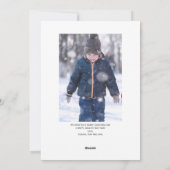 クリスマス付きメリークリスマスフォトカードリース シーズンカード (裏面)