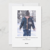 クリスマス付きメリークリスマスフォトカードリース シーズンカード (裏面)