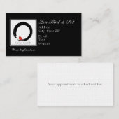 クリスマス付き禅サークル(鳥)ショウジョウコウカンチョウ 予約カード (正面/裏面)