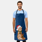 クリスマス仲間 エプロン (着用した状態)